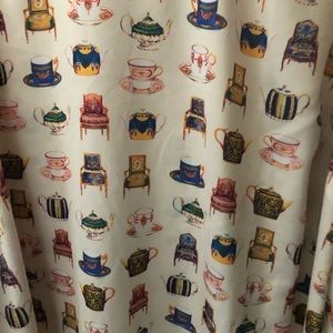 Silky Talbots top featuring formal tea